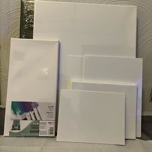 White Canvas Set new. 7 piece